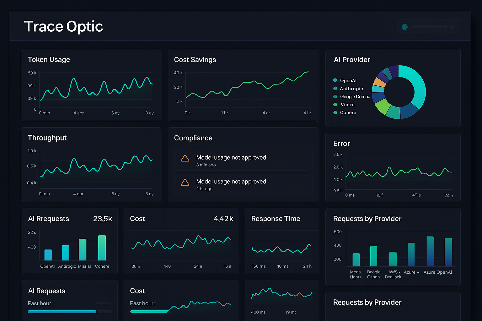 Trace Optic Platform Dashboard